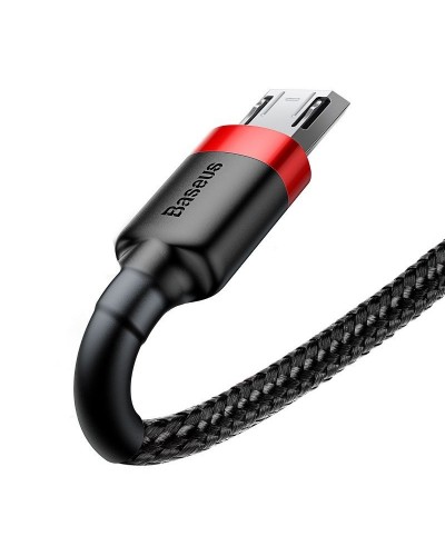 Cablu Baseus Cafule USB la Micro-USB 1.5A 2m Negru & Roșu Cablu Baseus Cafule USB la Micro-USB 1.5A 2m Negru & Roșu