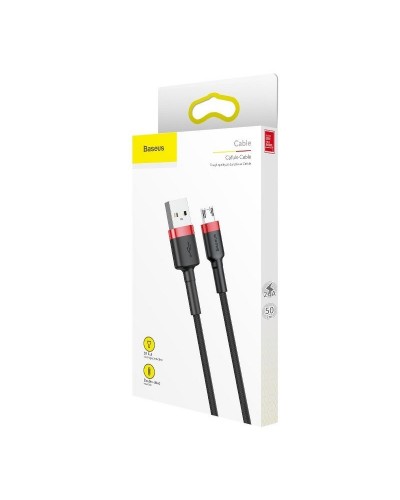 Cablu Baseus Cafule USB la Micro-USB 1.5A 2m Negru & Roșu Cablu Baseus Cafule USB la Micro-USB 1.5A 2m Negru & Roșu