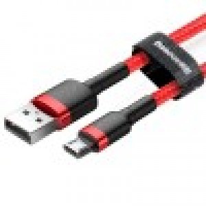 Cablu Baseus Cafule USB la Micro-USB 2.4A 1m Roșu