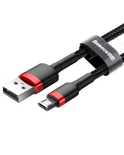 Cablu Baseus Cafule USB la Micro-USB 2.4A 1m Roșu & Negru Cablu Baseus Cafule USB la Micro-USB 2.4A 1m Roșu & Negru