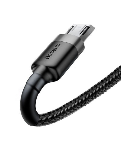 Cablu Baseus Cafule USB la Micro-USB 2A 3m Negru & Gri Cablu Baseus Cafule USB la Micro-USB 2A 3m Negru & Gri