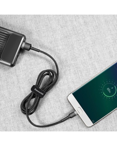 Cablu Baseus Cafule USB la Micro-USB 2A 3m Negru & Gri Cablu Baseus Cafule USB la Micro-USB 2A 3m Negru & Gri
