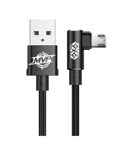 Cablu Baseus MVP Elbow USB la Micro-USB 1.5A 2m Negru