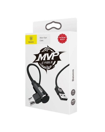Cablu Baseus MVP Elbow USB la Micro-USB 1.5A 2m Negru