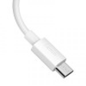 Cablu Baseus Simple Wisdom USB la Micro-USB 2.1A 1.5m Alb
