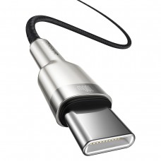 Cablu Baseus Cafule Metal USB-C la USB-C 100W 2m Negru