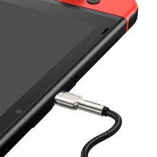 Cablu Baseus Cafule Metal USB-C la USB-C 100W 2m Negru