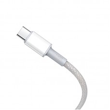 Cablu BASEUS High Density Type-C to Type-C, 100W, 1m - Alb