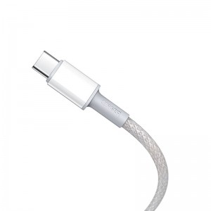 Cablu BASEUS High Density Type-C to Type-C, 100W, 1m - Alb