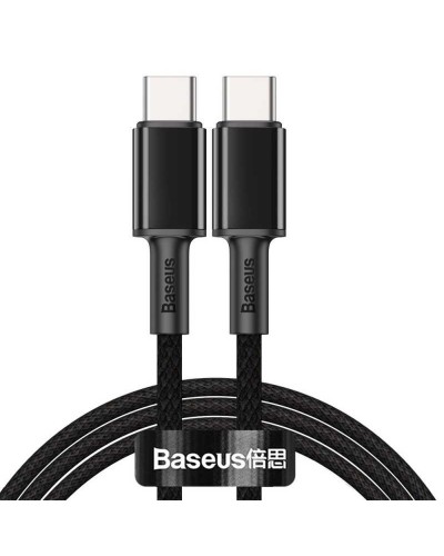 Cablu BASEUS High Density Type-C to Type-C, 100W, 1m - Negru