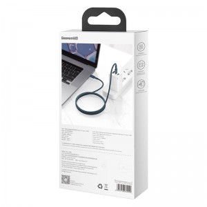 Cablu BASEUS High Density Type-C to Type-C, 100W, 5A, 2m - Albastru