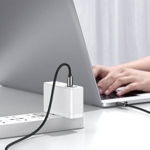 Cablu Baseus LED Display USB-C la USB-C 100W 2m Negru