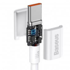 Cablu Baseus Superior Series USB-C la USB-C 100W 2m Alb
