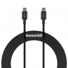 Cablu Baseus Superior Series USB-C la USB-C 100W 2m Negru