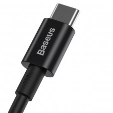 Cablu Baseus Superior Series USB-C la USB-C 100W 2m Negru