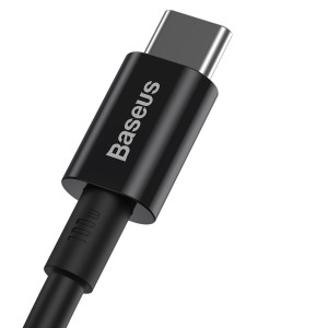 Cablu Baseus Superior Series USB-C la USB-C 100W 2m Negru