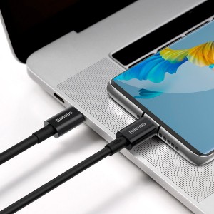 Cablu Baseus Superior Series USB-C la USB-C 100W 2m Negru