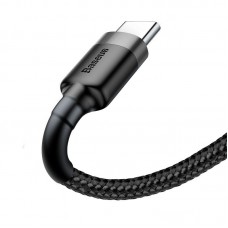 Cablu Baseus Cafule USB la USB-C 2A 2m Negru & Gri