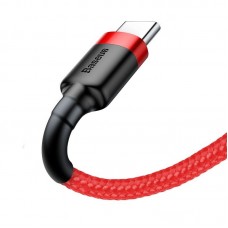 Cablu Baseus Cafule USB la USB-C 2A 3m Roșu