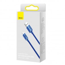 Cablu Baseus Crystal Shine USB la USB-C 100W 2m Albastru
