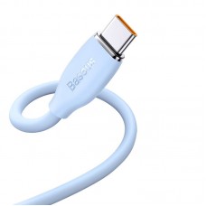 Cablu Baseus Jelly USB la USB-C 100W 1.2m Albastru