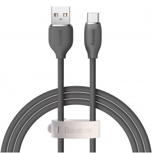Cablu Baseus Jelly USB la USB-C 100W 1.2m Negru