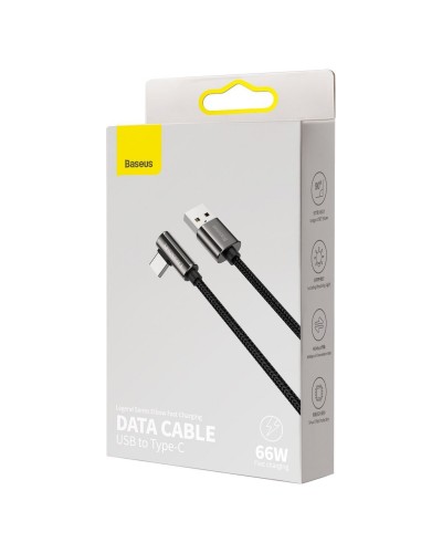 Cablu Baseus Legend Series USB la USB-C 66W 1m Negru Cablu Baseus Legend Series USB la USB-C 66W 1m Negru