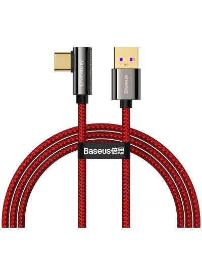 Cablu BASEUS Legend Series USB to Type-C, 66W, 1m - Rosu
