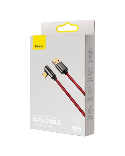 Cablu BASEUS Legend Series USB to Type-C, 66W, 1m - Rosu