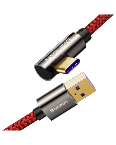 Cablu BASEUS Legend Series USB to Type-C, 66W, 1m - Rosu