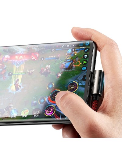 Cablu BASEUS Legend Series USB to Type-C, 66W, 1m - Rosu