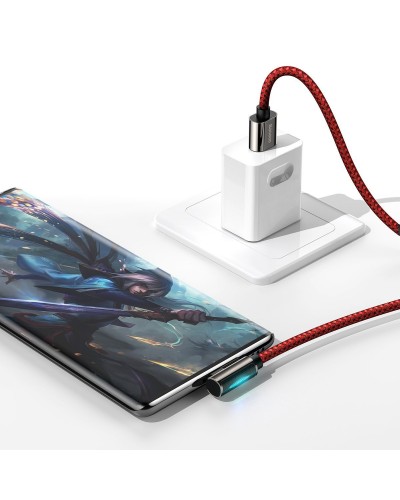 Cablu BASEUS Legend Series USB to Type-C, 66W, 1m - Rosu