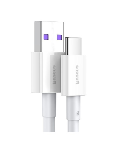 Cablu BASEUS Superior Series USB to Type-C, 66W, 2m - Alb