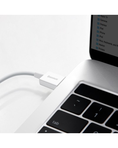 Cablu BASEUS Superior Series USB to Type-C, 66W, 2m - Alb