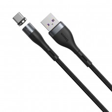Cablu Magnetic BASEUS USB to Type-C, 5A, 1m - Negru & Gri