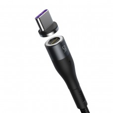 Cablu Magnetic BASEUS USB to Type-C, 5A, 1m - Negru & Gri