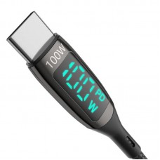 Cablu BlitzWolf BW-TC24 Type-C to Type-C, 5A, 100W, 0.9m - Negru