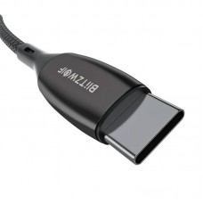 Cablu BlitzWolf BW-TC24 Type-C to Type-C, 5A, 100W, 0.9m - Negru