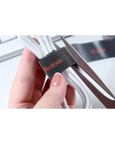 Organizator cabluri McDodo VS-0690, 1m - Negru 