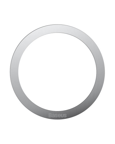 Set 2x Inel Adaptor MagSafe Baseus Halo Series - Plăcuță Magnetică Telefon - Argintiu