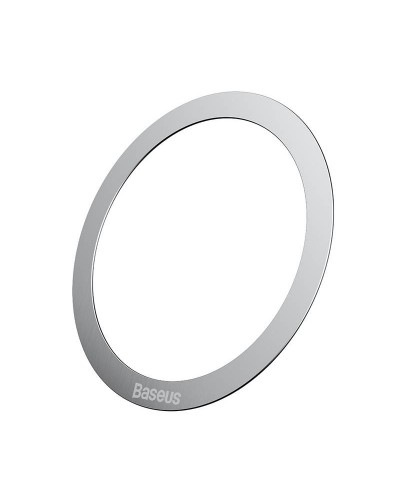 Set 2x Inel Adaptor MagSafe Baseus Halo Series - Plăcuță Magnetică Telefon - Argintiu