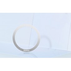 Set 2x Inel Adaptor MagSafe Baseus Halo Series - Plăcuță Magnetică Telefon - Argintiu