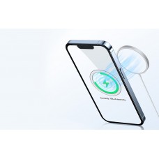 Set 2x Inel Adaptor MagSafe Baseus Halo Series - Plăcuță Magnetică Telefon - Argintiu