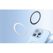 Set 2x Inel Adaptor MagSafe Baseus Halo Series - Plăcuță Magnetică Telefon - Negru