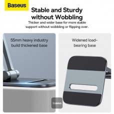 Suport Metalic Biaxal Baseus Desktop Metal Stand, pentru telefoane mobile - Negru