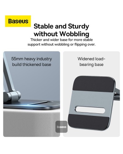 Suport Metalic Biaxal Baseus Desktop Metal Stand, pentru telefoane mobile - Negru Suport Metalic Biaxal Baseus Desktop Metal Stand, pentru telefoane mobile - Negru