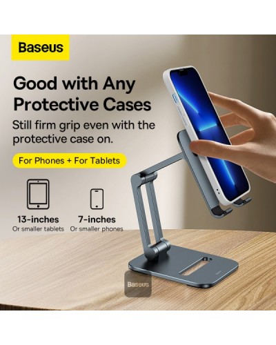 Suport Metalic Biaxal Baseus Desktop Metal Stand, pentru telefoane mobile - Negru Suport Metalic Biaxal Baseus Desktop Metal Stand, pentru telefoane mobile - Negru