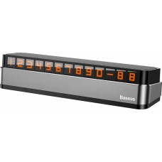 Suport Auto BASEUS Moonlight Series pentru numar de telefon, fixare cu banda adeziva - Negru