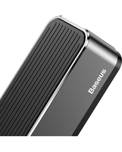 Suport Auto BASEUS Moonlight Series pentru numar de telefon, fixare cu banda adeziva - Negru