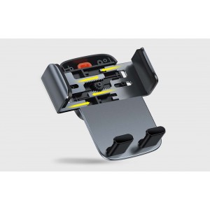 Set Suport Auto Baseus Easy control Pro pentru bord sau grila de ventilatie - Gri